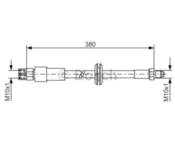 Спирачен маркуч BOSCH за AUDI QUATTRO (85) от 1980 до 1991