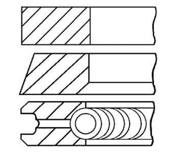 Комплект сегменти (+0.00mm) GOETZE