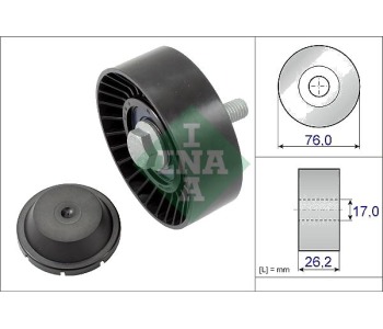 Паразитна/ водеща ролка, пистов ремък INA 532 0632 10 за SEAT LEON (1P1) от 2005 до 2012