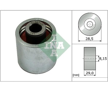 Паразитна/ водеща ролка, зъбен ремък INA 532 0310 10 за SEAT TOLEDO III (5P2) от 2004 до 2009