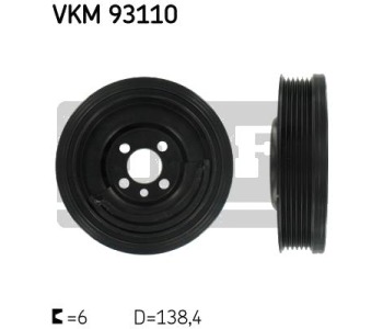 Ремъчна шайба, колянов вал SKF VKM 93110 за AUDI A2 (8Z0) от 2000 до 2005