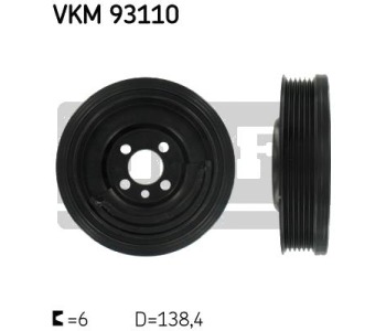 Ремъчна шайба, колянов вал SKF VKM 93110 за SKODA FABIA I (6Y2) хечбек от 1999 до 2008