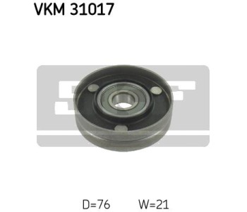 Паразитна/ водеща ролка, пистов ремък SKF VKM 31017 за AUDI A6 (4F2, C6) от 2004 до 2011