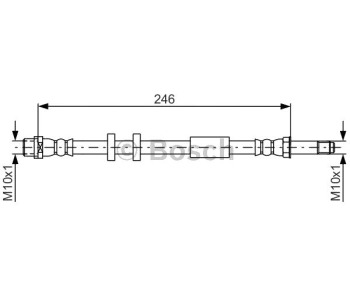 Спирачен маркуч BOSCH за AUDI A8 (4H) от 2013 до 2018