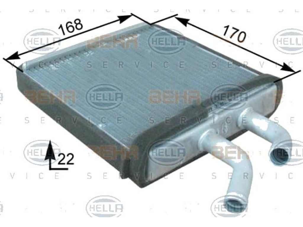 341 10 30. 97109fd200. Теплообменник Behr